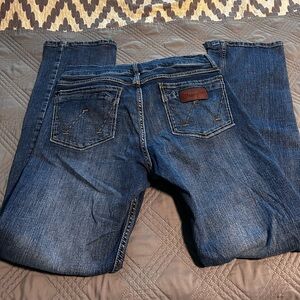 Wrangler Retro Slim Boot Jeans - Dark Blue